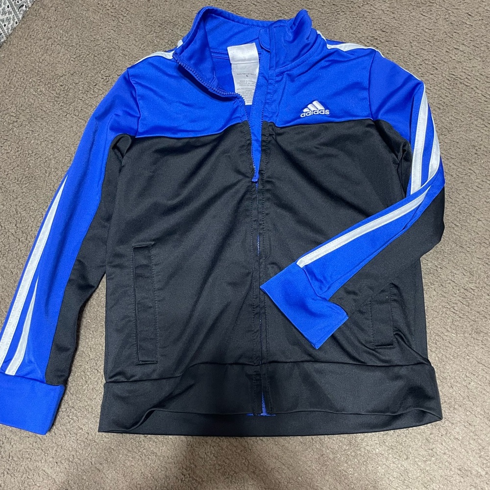 Adidas Kids Jacket in Blue and Black
